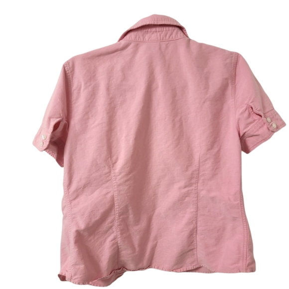 Gap pink button up short sleeve shirt - Picture 2 of 6